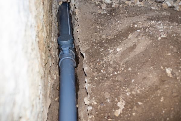 Drain Line Installation in Iowa City